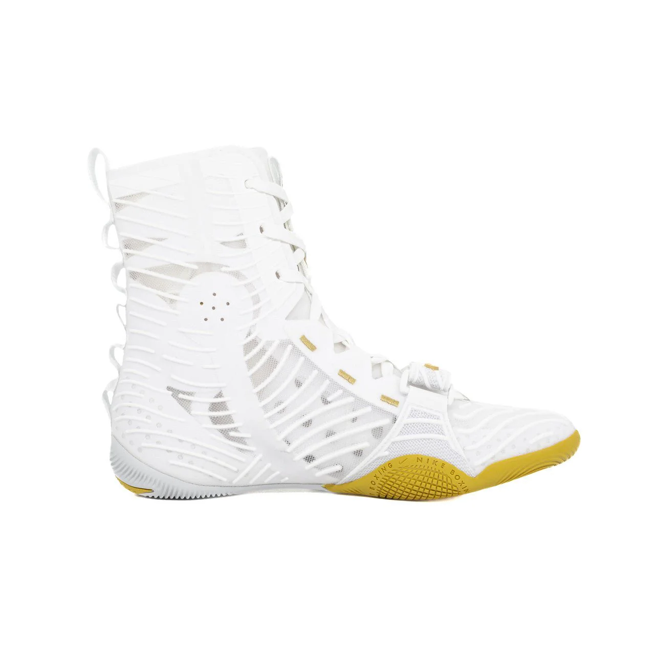 Nike HyperKO 3 Boxing Shoes - White/Gold - Image 3