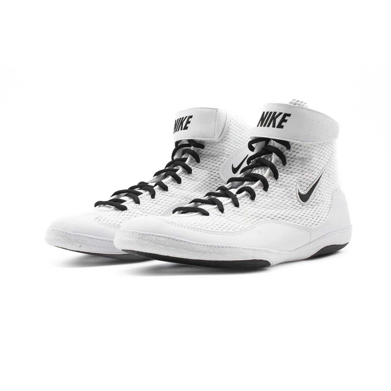 Nike Inflict 3 Wrestling Shoes - White/Black - Image 5
