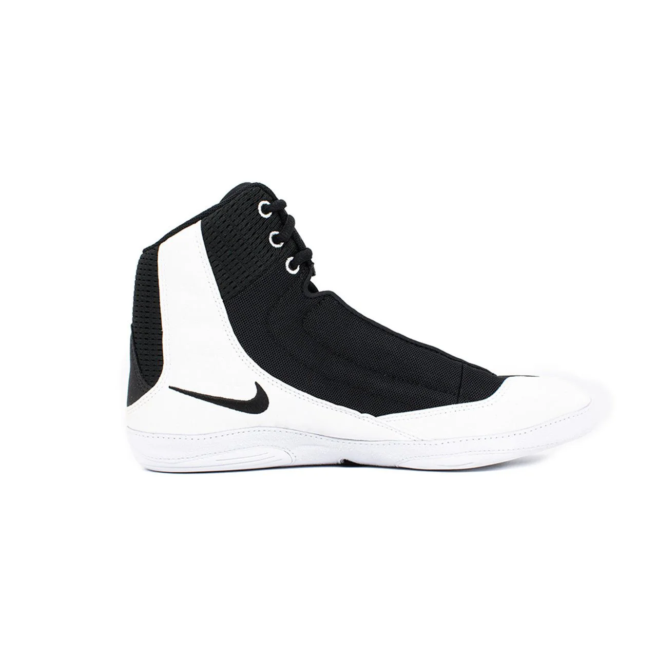 Nike Inflict 4 Wrestling Shoes - Black/White/Wolf Grey - Image 3