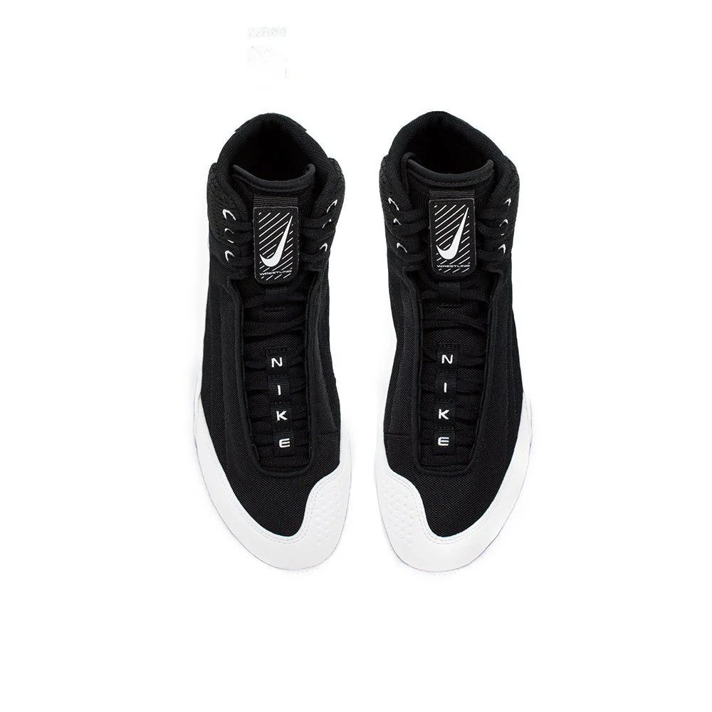 Nike Inflict 4 Wrestling Shoes - Black/White/Wolf Grey - Image 8