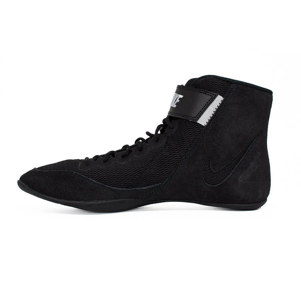 Nike Speedsweep VIII Wrestling Shoes - Black/White-Black/Wolf Grey - Image 4