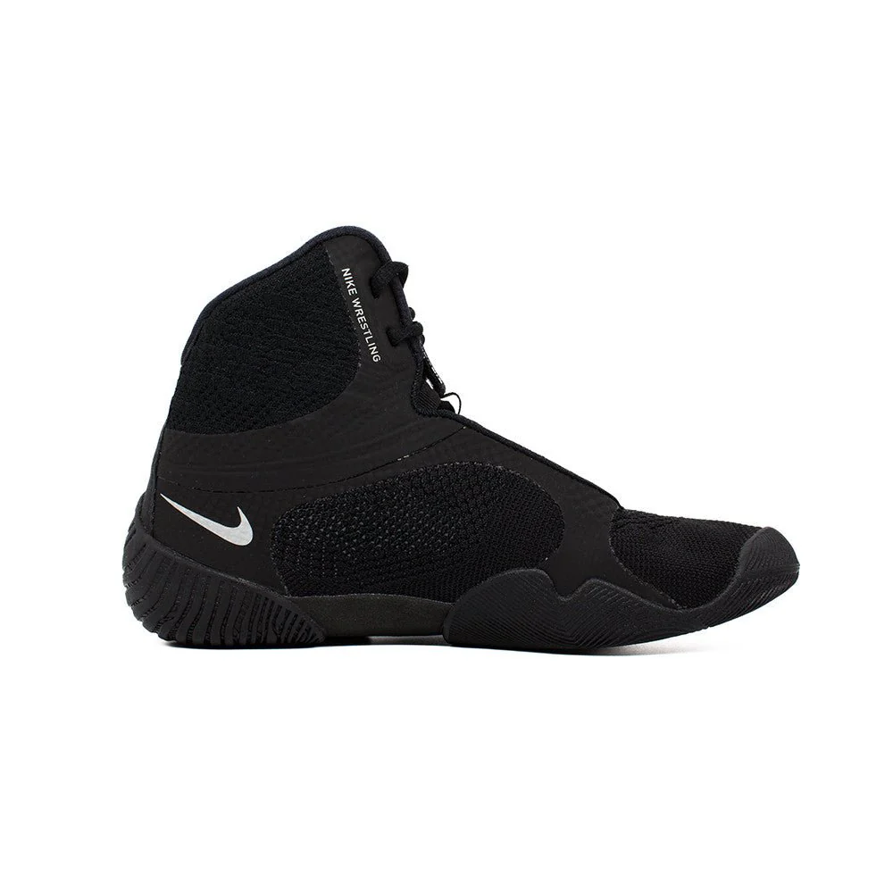 Nike Tawa Wrestling Shoes - Black/Metallic Silver - Image 4