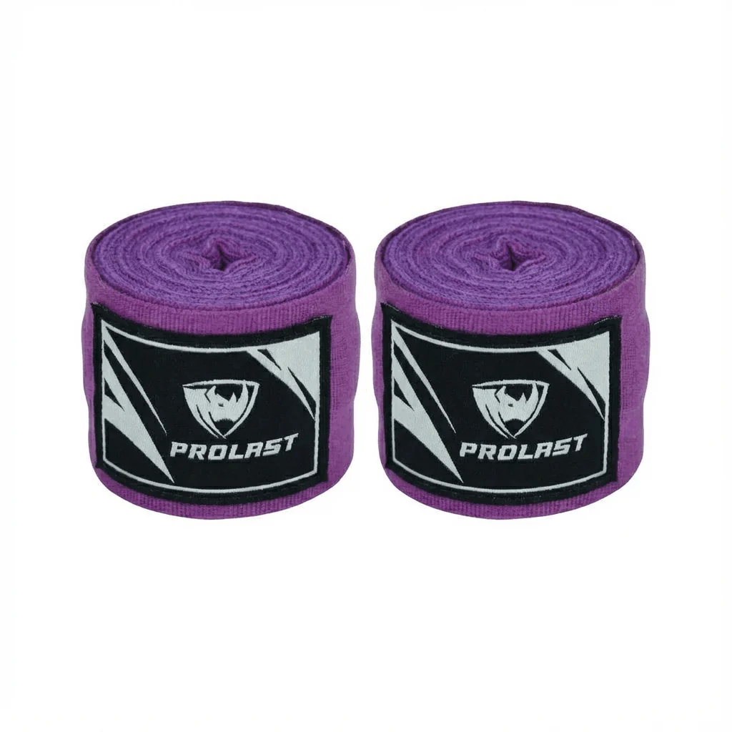 Prolast Professional Boxing 180' Plum Purple Hand Wraps - Image 3